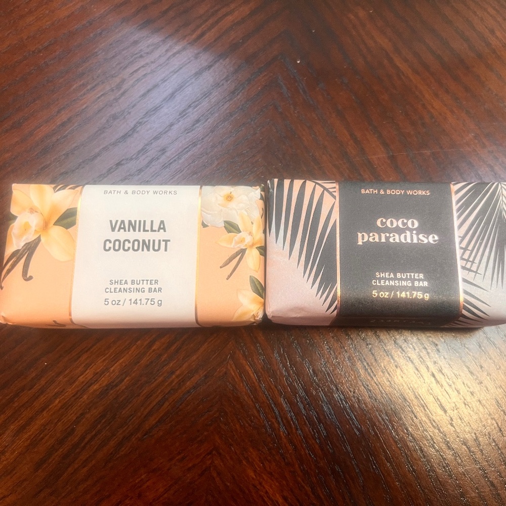 Bath and Body Works Coconut Scented Bar Soaps NWT